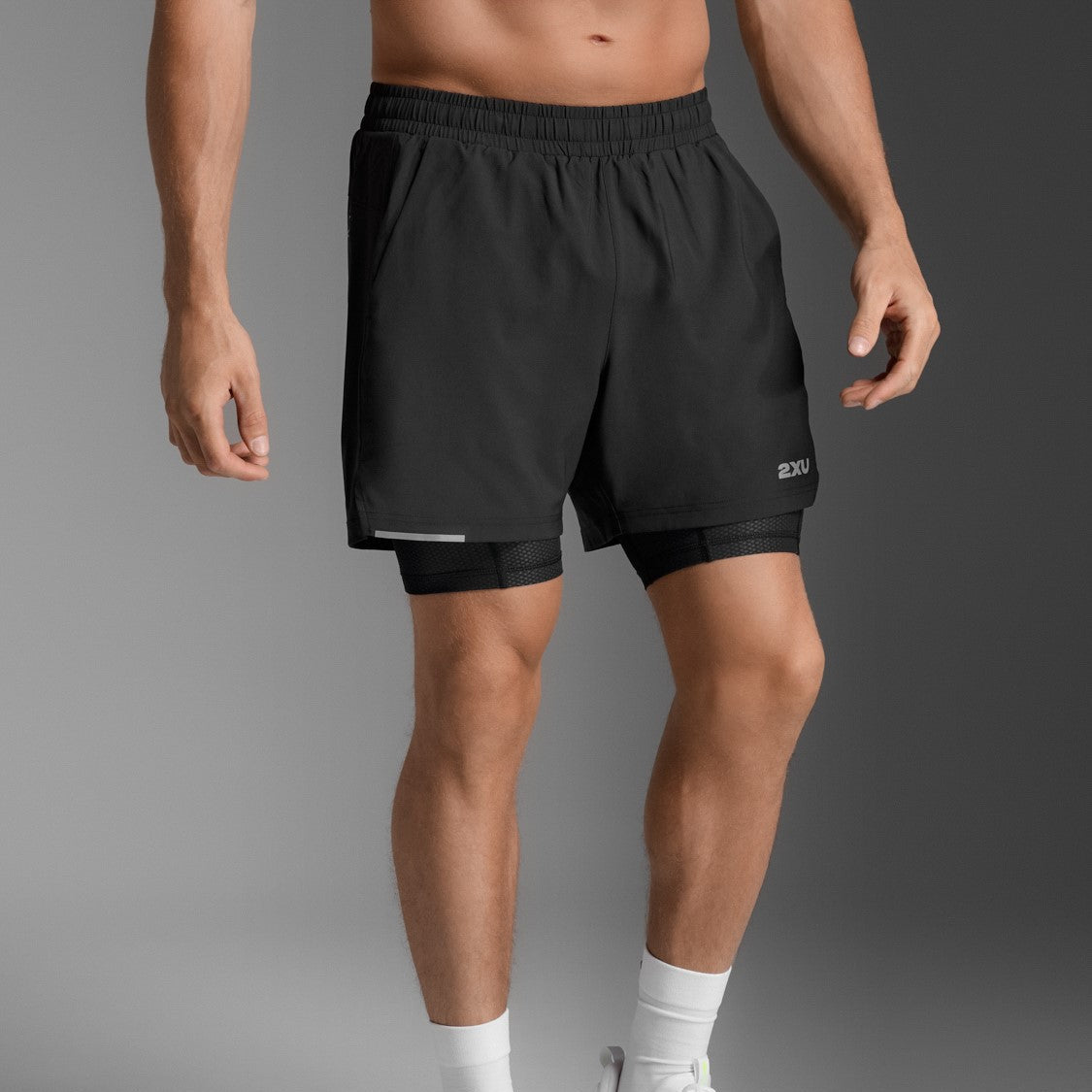 2xu Aero 2-in-1 Shorts (5 Inch - Mens)