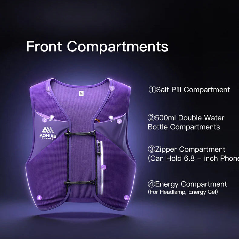 Aonijie Monte Blanc Series 4L Trail Vest w/Flasks