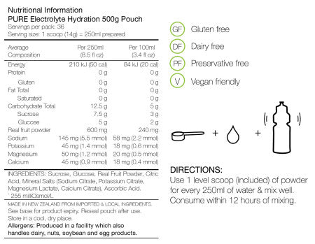 Pure Electrolyte Hydration Drink 500g
