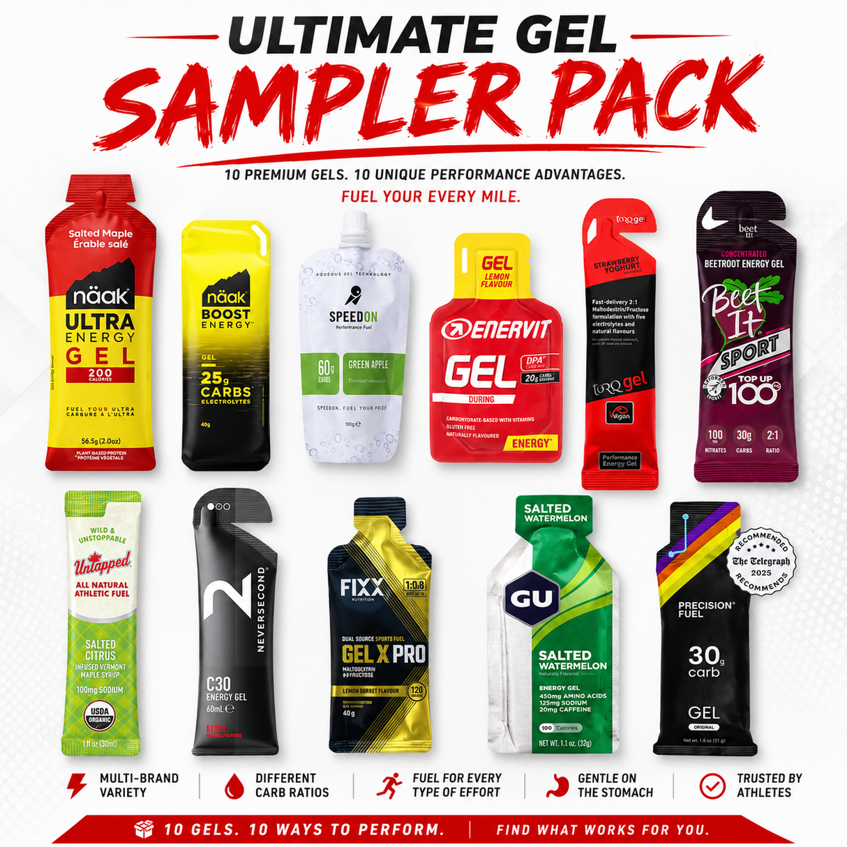 FuelMe Ultimate Top Gel Sampler Pack