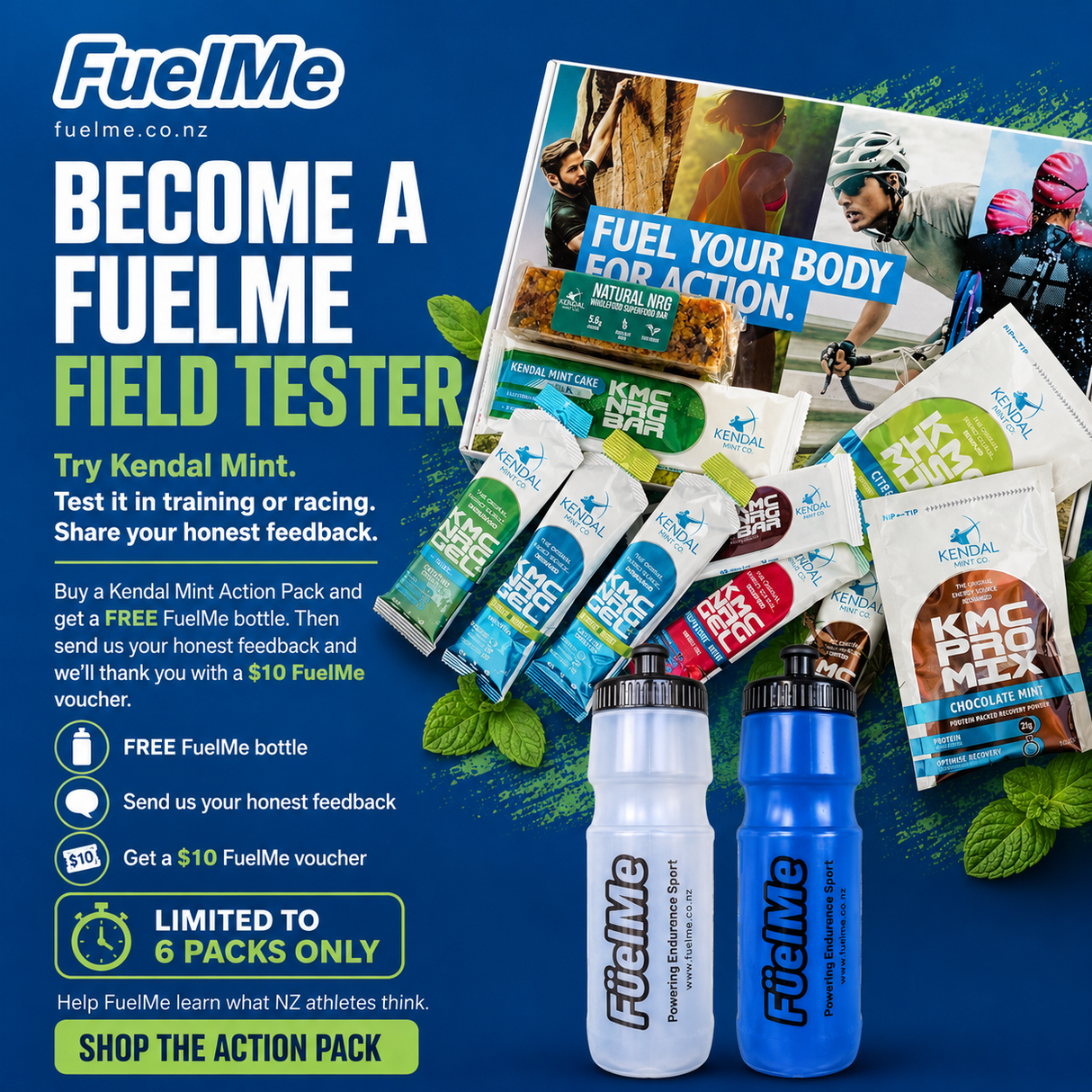 Kendal Mint Co. Action Pack Testers Required