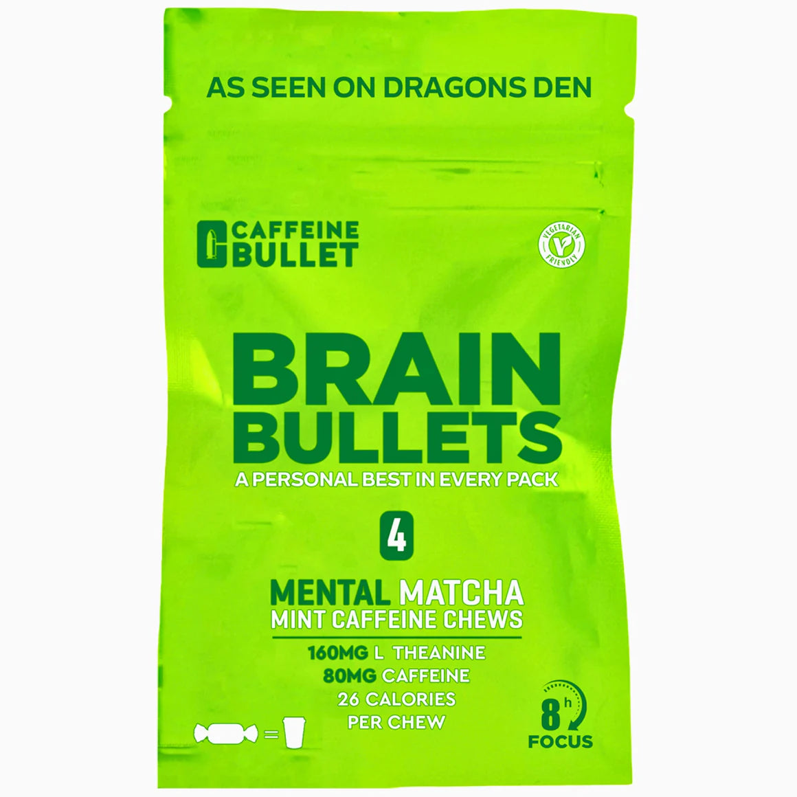 Brain Bullet Mint Matcha w L-Theanine