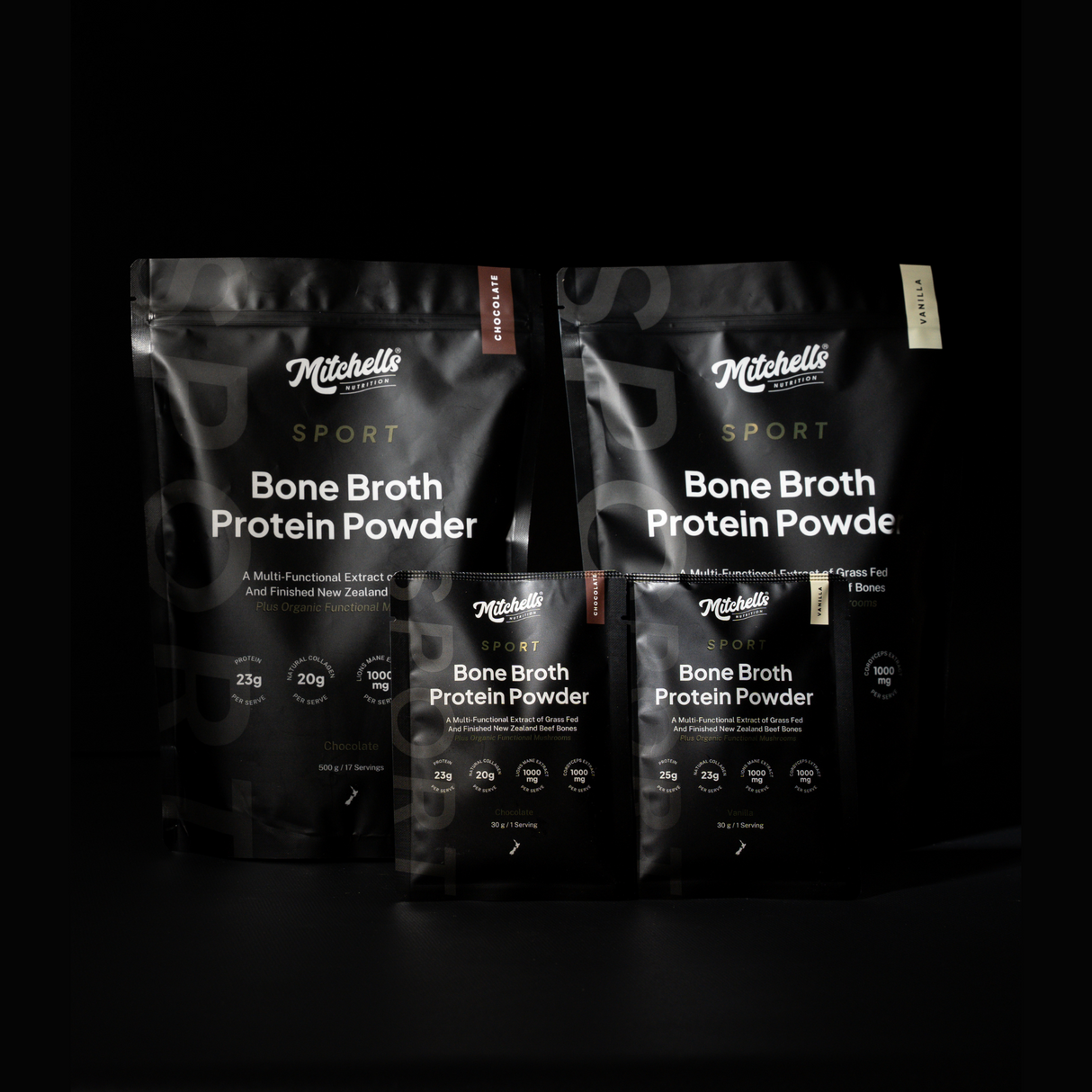 Mitchells Nutrition Bone Broth Protein Powder SPORT