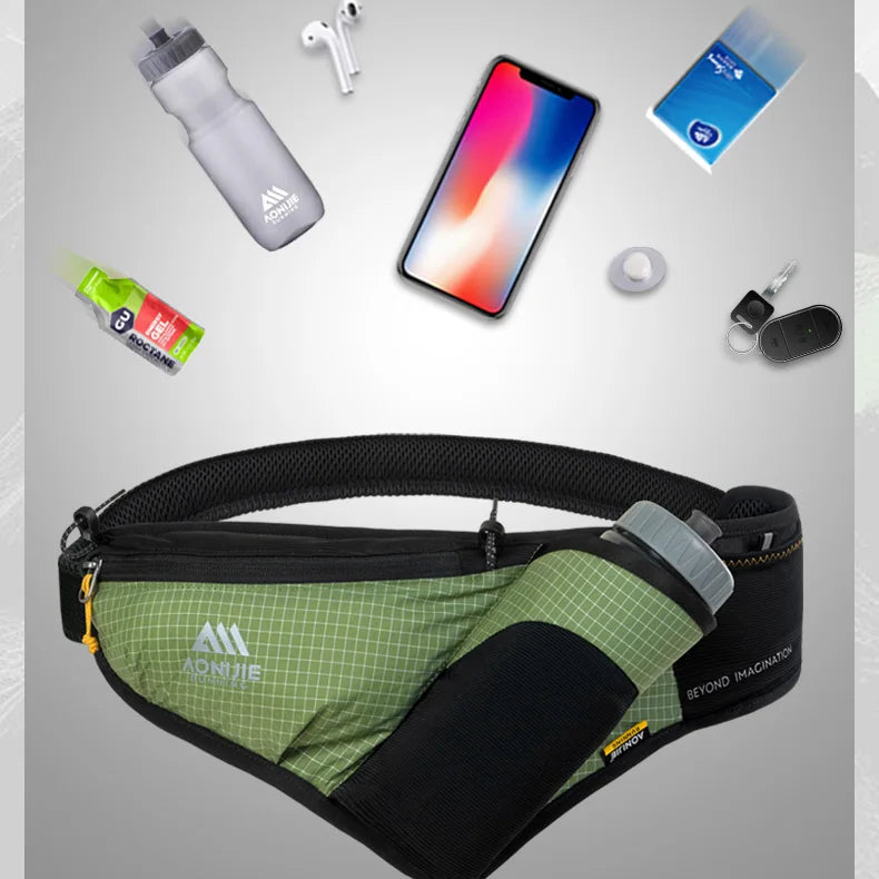AONIJIE Waterproof Waist Bag with Bottle Holder