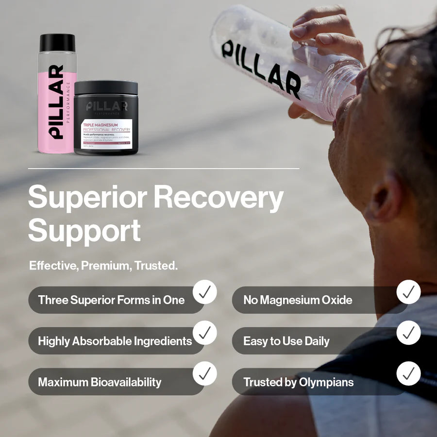 Pillar Triple Magnesium Professional Recovery Berry Powder