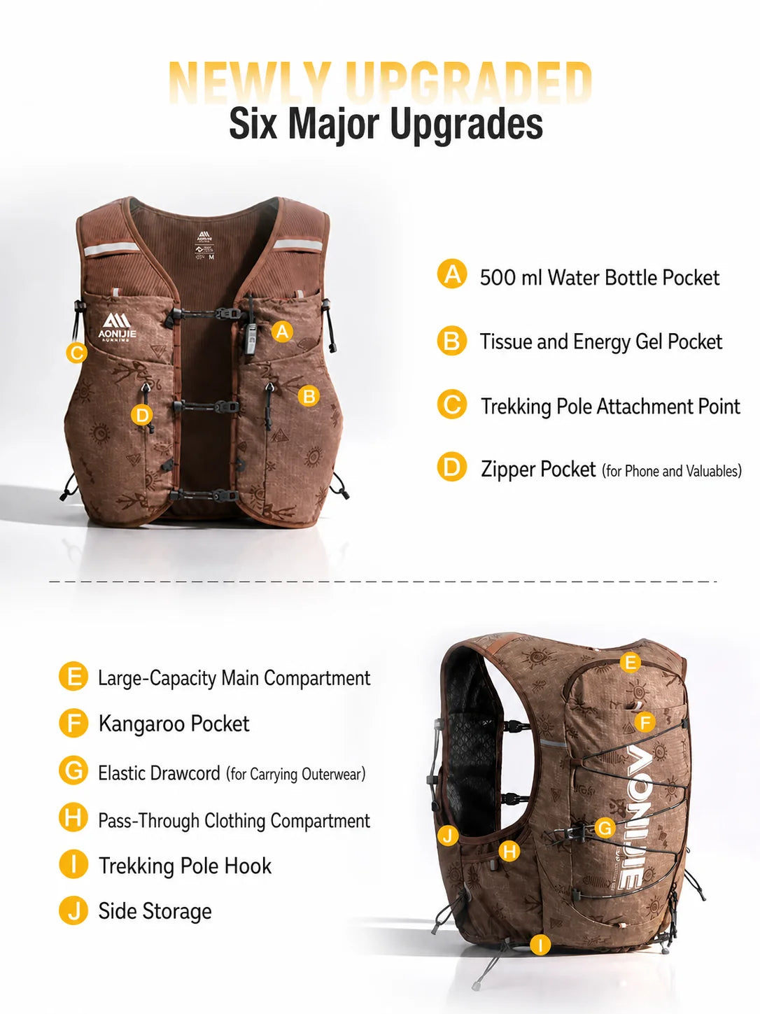 Aonijie New Version Leaps Series 10L + flasks