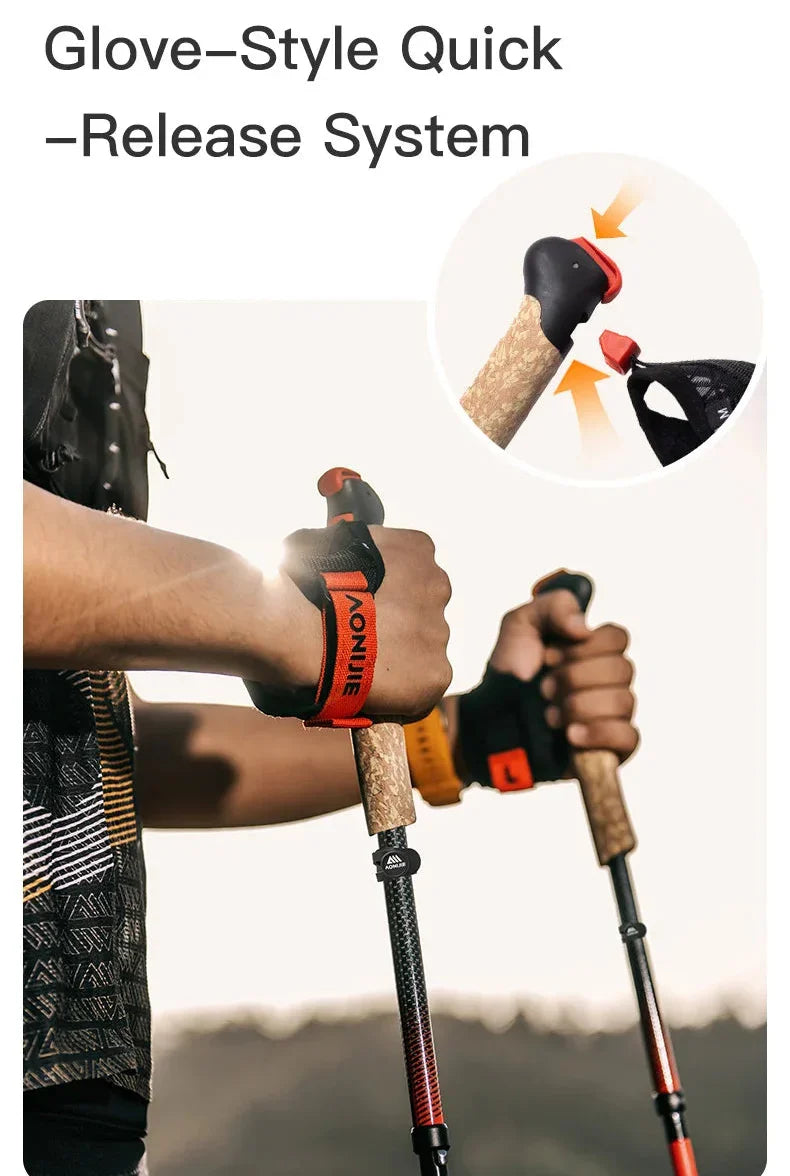 Aonijie Odyssey Carbon Fiber Gloved Poles