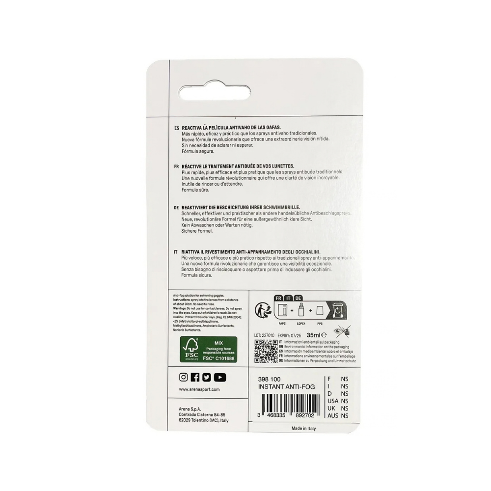 Arena Instant Anti-fog 30Ml