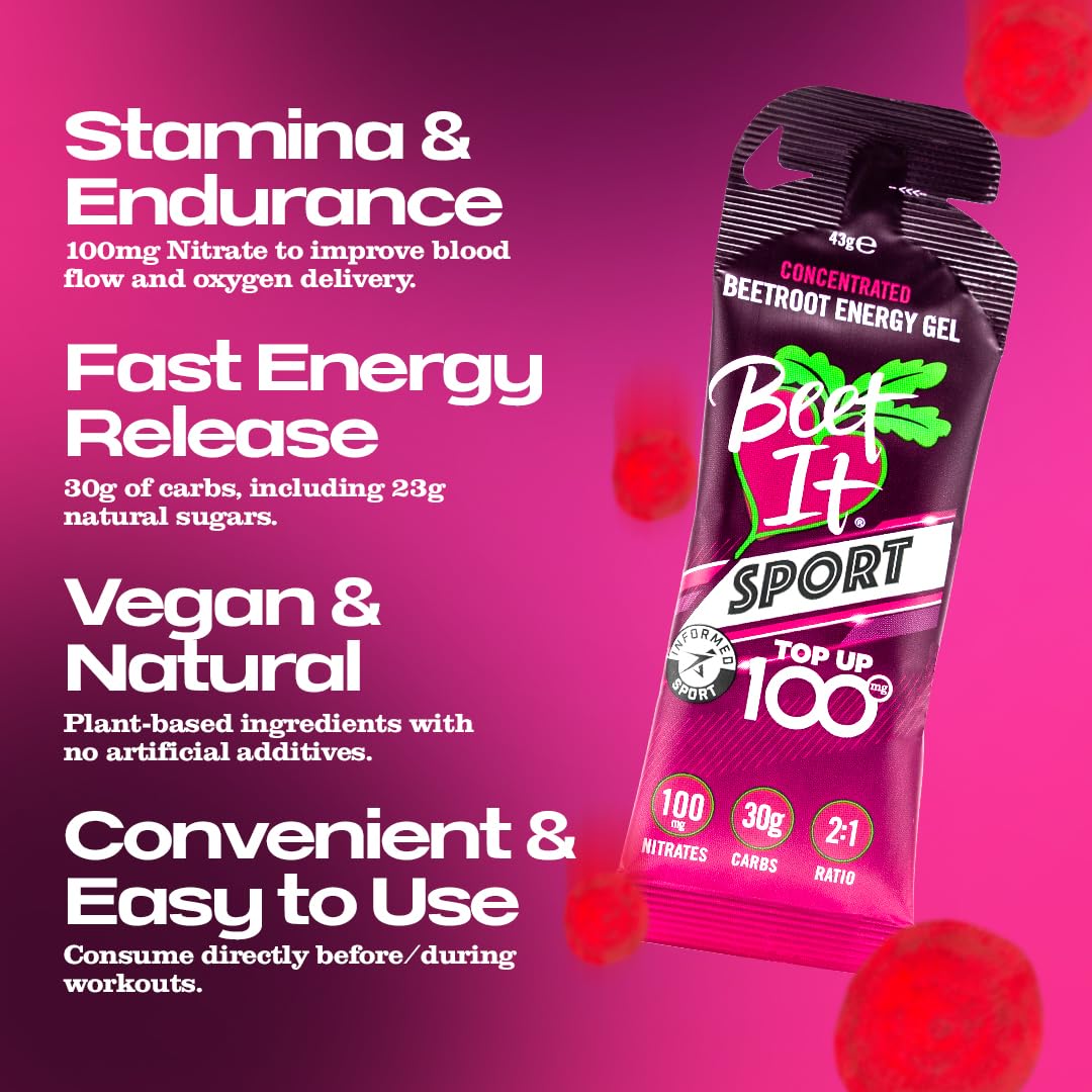 Beet It Sport Nitrate Energy Gel Top Up 100