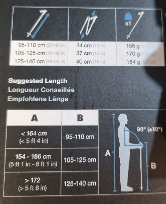 Distance Carbon FLZ Trekking/Running Poles