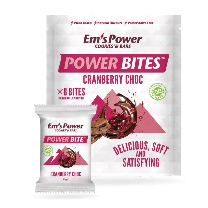 Em's Power Bites 8 Pack Cranberry Chocolate