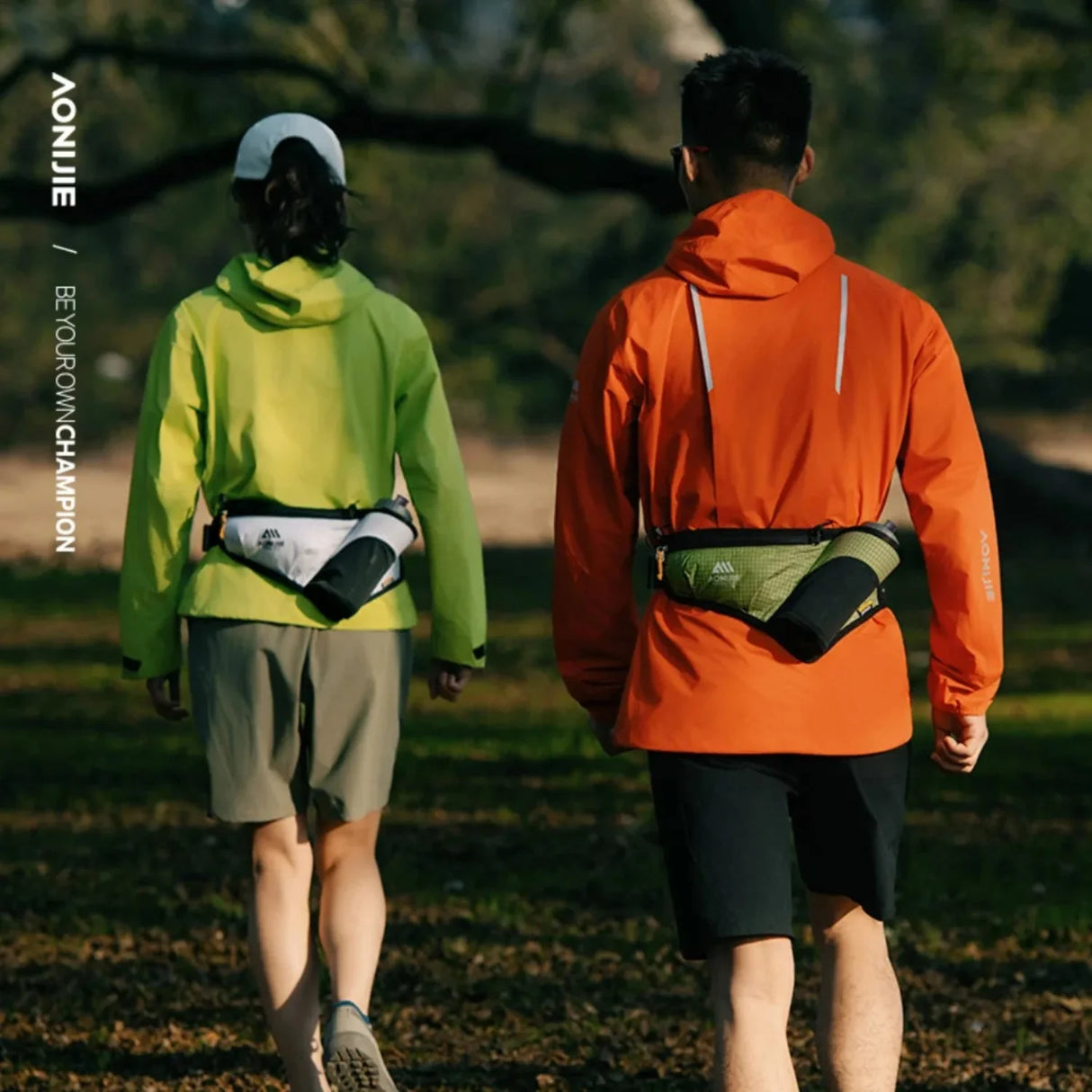 AONIJIE Waterproof Waist Bag with Bottle Holder