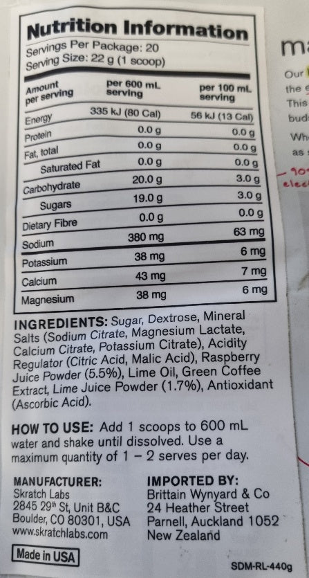 Skratch Labs Hydration Sports Mix 440g Bag
