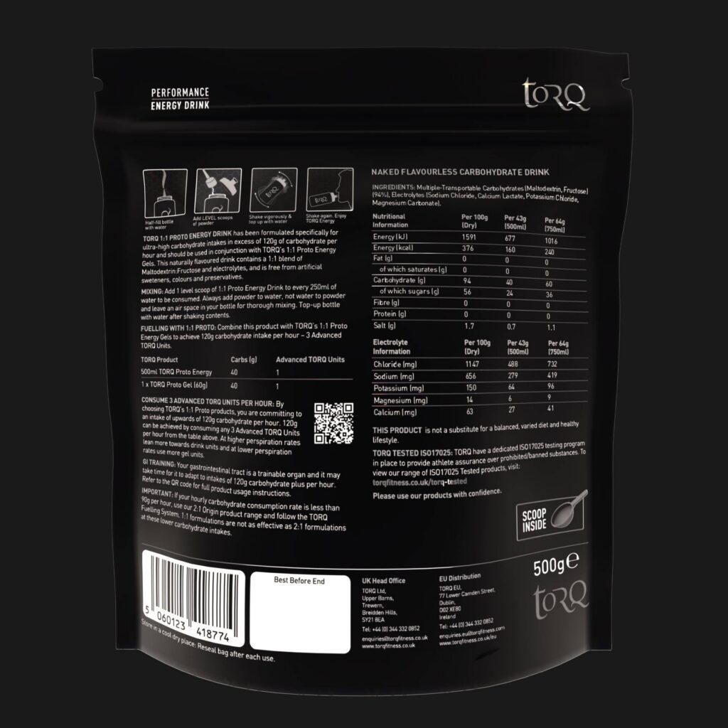 Torq Proto 1:1 Energy Drink 500g