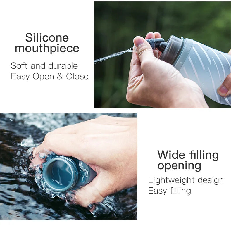 AONIJIE 250ml/500ml Collapsible Soft Flask