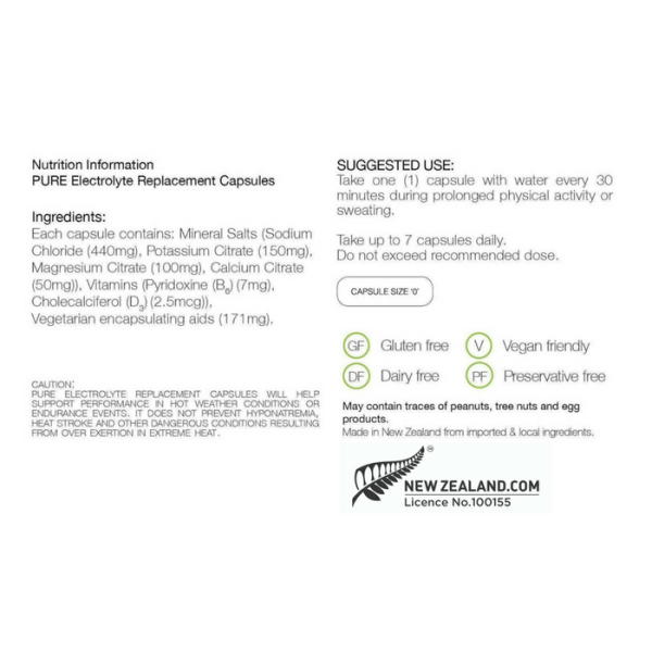 Pure Electrolyte Capsules 80caps {FuelMe}
