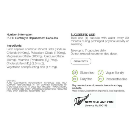 Pure Electrolyte Capsules 80caps {FuelMe}