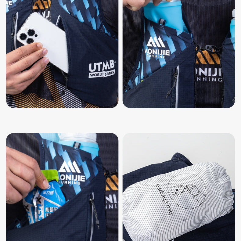 Aonijie Monte Blanc Series 12L Trail Vest w/Flasks