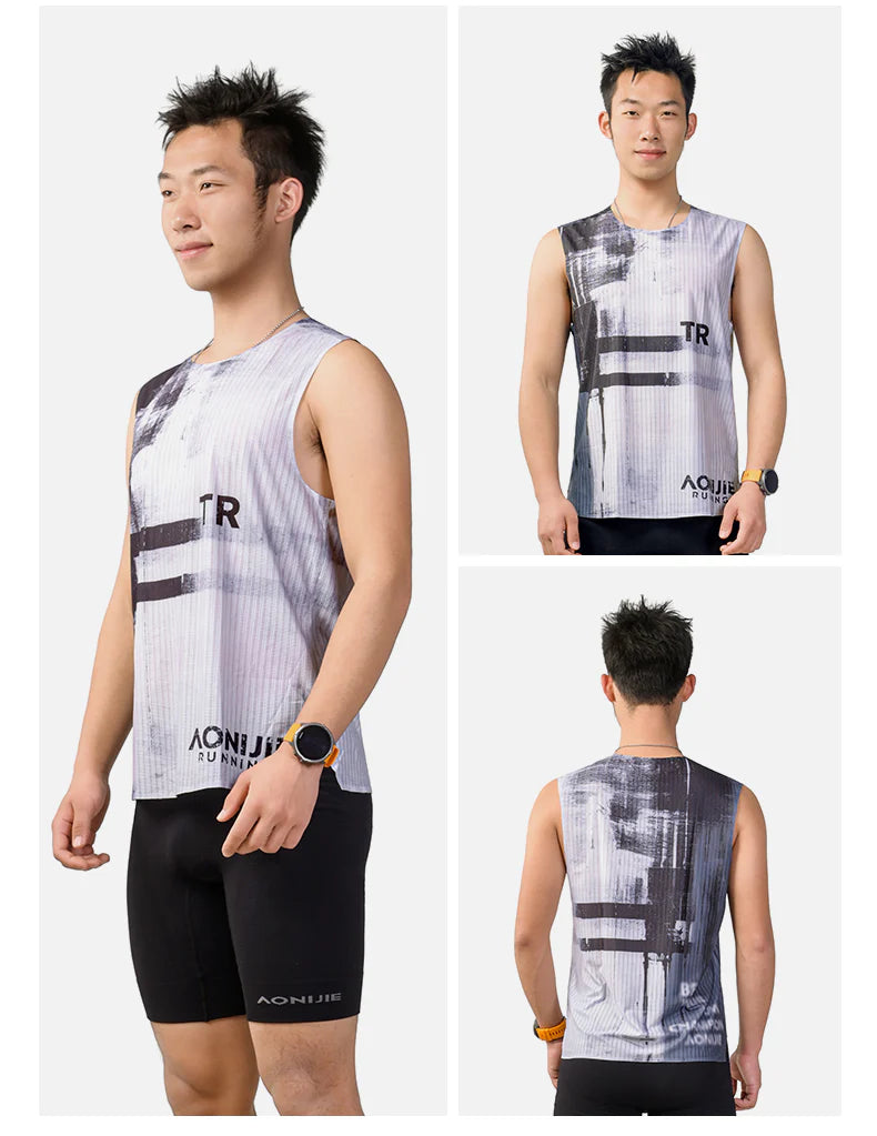 Aonijie Lightweight Mens/Unisex Run Singlet NEW
