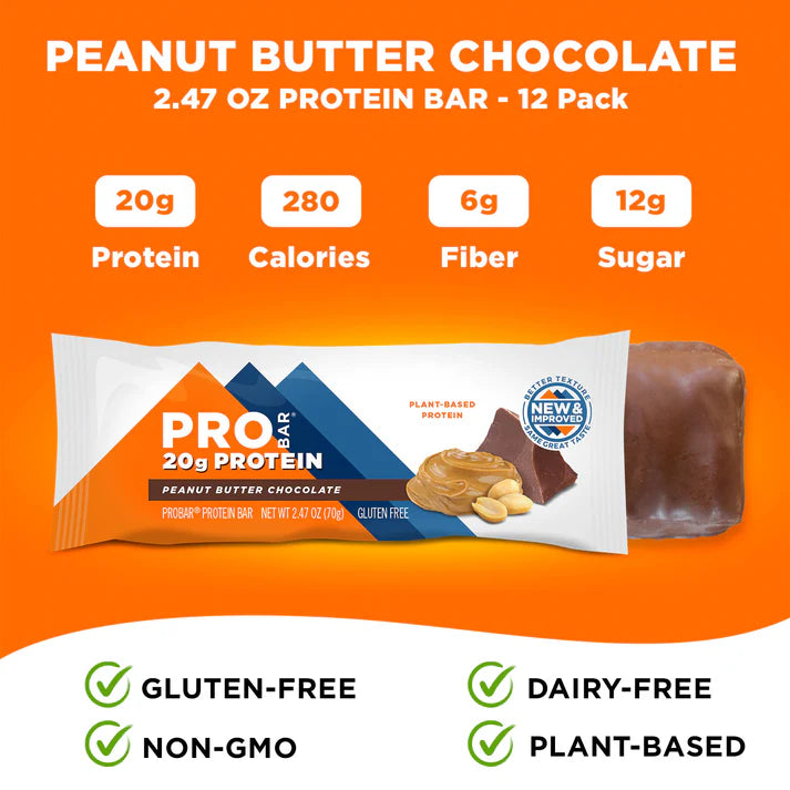 Pro Bar Peanut Butter Chocolate Protein Bar