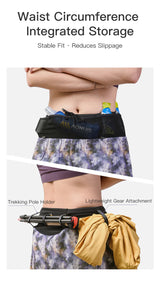 Aonijie Womens 2-n-1 Trail Running Waist Pack Shorts