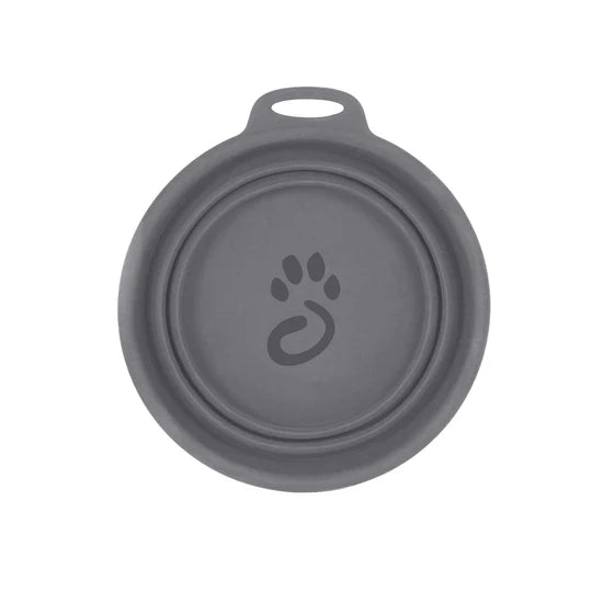 Mountain Paws Silicone Collapsible Dog Bowl
