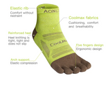 AONIJIE 3 Pairs Trail Running Toe Socks