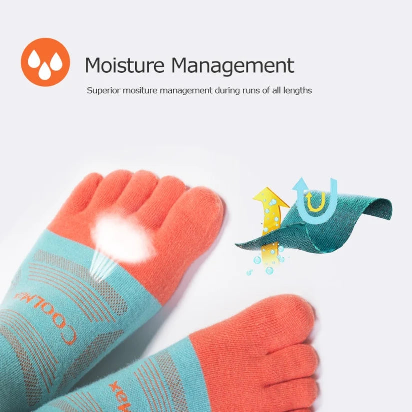 Aoniji Trail Crew Toe Socks 3pk