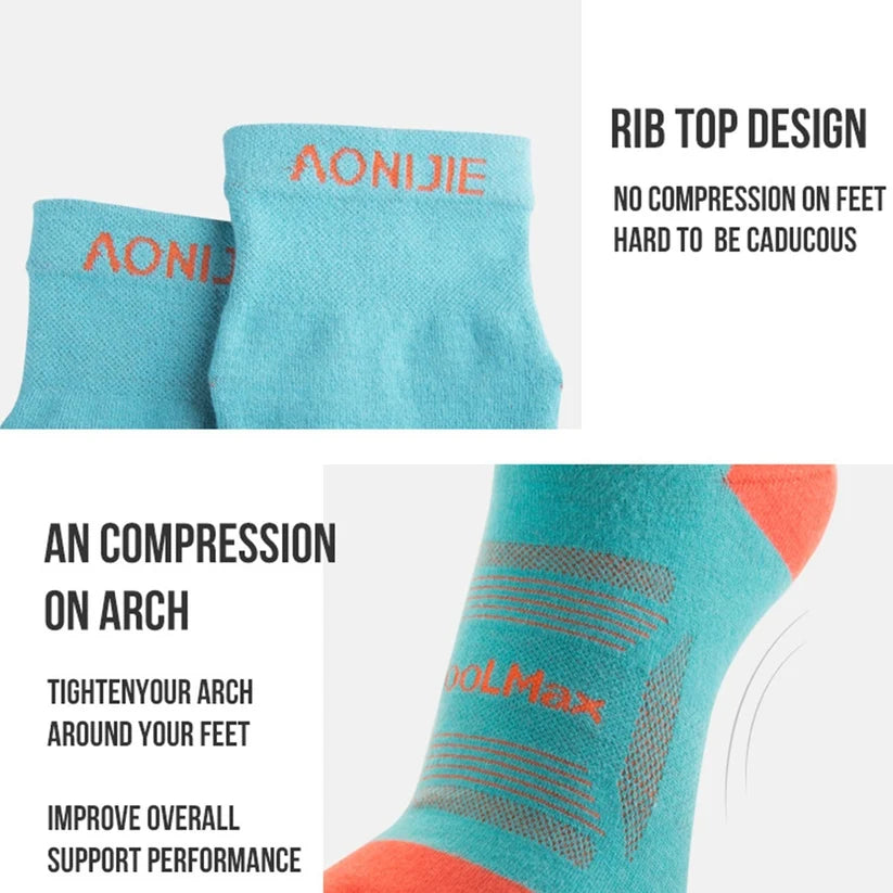 Aoniji Trail Crew Toe Socks 3pk