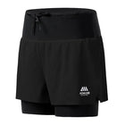Aonijie Womens 2-n-1 Trail Running Waist Pack Shorts