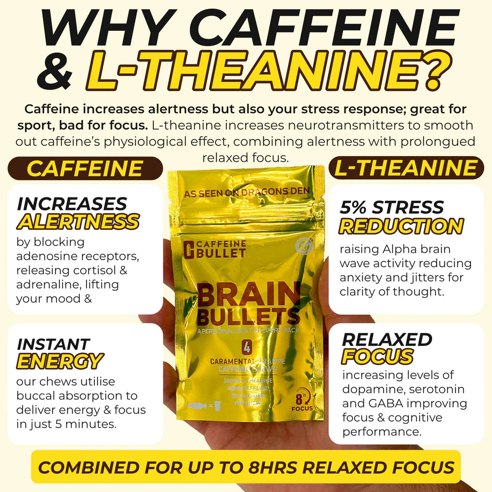Brain Bullet Caramel Frappe w L-Theanine