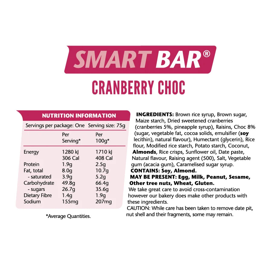 Em's Chocolate Cranberry Craze Bar