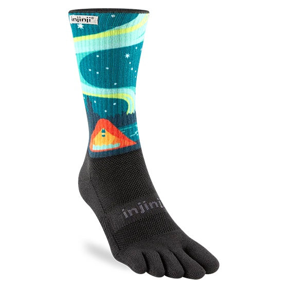Injinji Trail Mid Weight Crew Run Socks