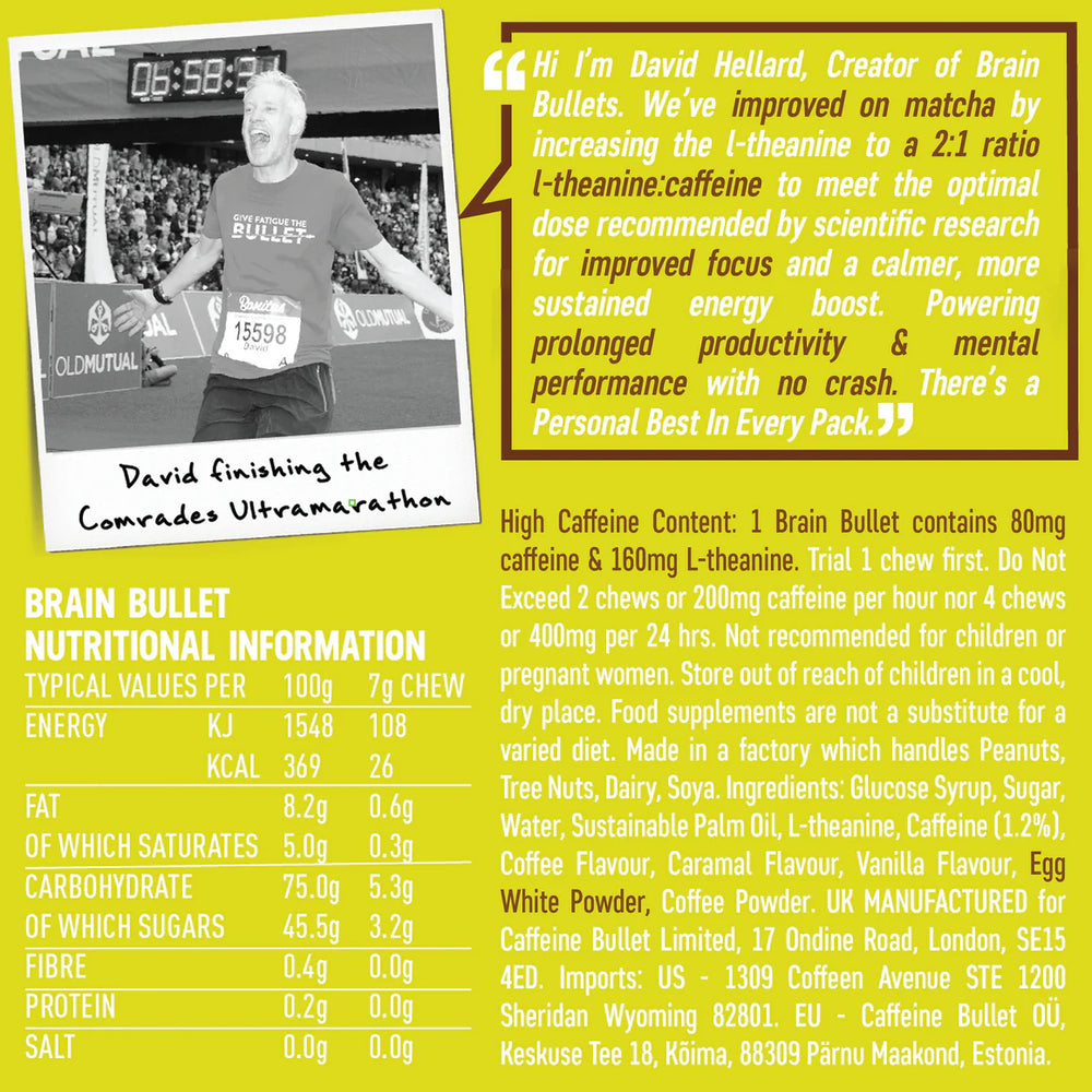 Brain Bullet Caramel Frappe w L-Theanine