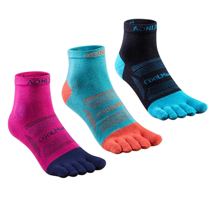 Aoniji Trail Crew Toe Socks 3pk