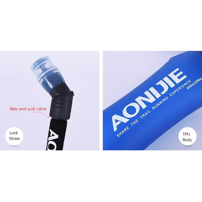 Aonijie 600ml Softflask w/straw