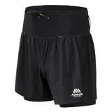 Aonijie Mens 2-n-1 Trail Running Waist Pack Shorts
