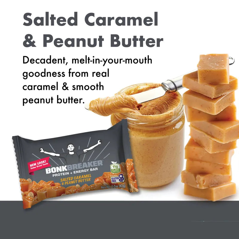 Bonk Breaker Plant-Based Protein Bar Salted Caramel & Peanut Butter