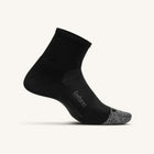 Feetures Elite Light Cushion Quarter - White & Black, XL Only
