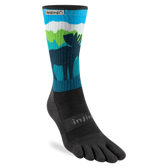 Injinji Trail Mid Weight Crew Run Socks