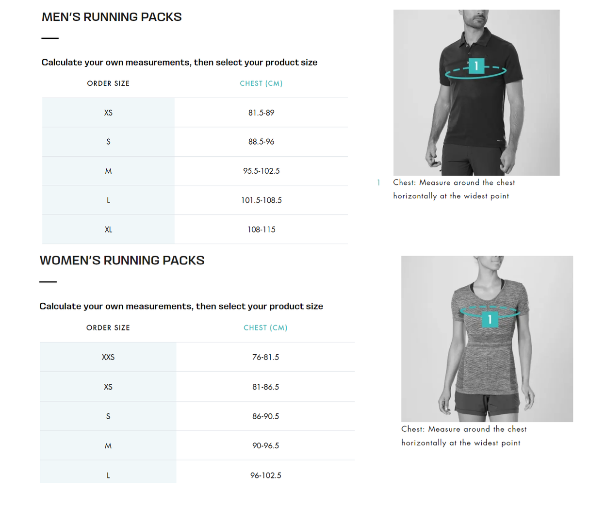 Salomon adv skin 12 sizing chart hotsell