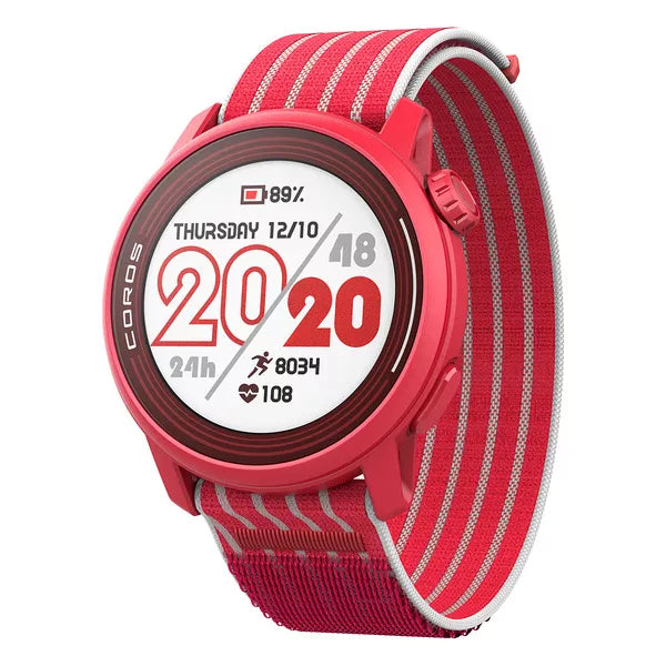 Coros Pace 3 Red w Nylon Band