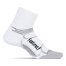 Feetures Elite Light Cushion Quarter - White & Black {FuelMe}